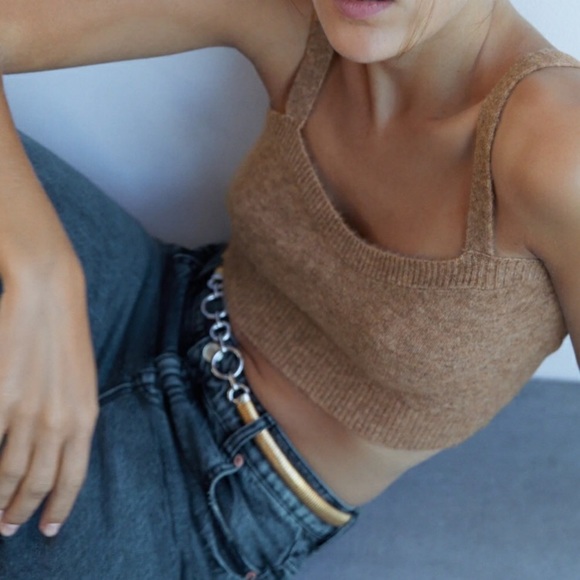 𝗡𝗪𝗧 𝗭𝗮𝗿𝗮 • Cropped Knit Top - Picture 7 of 15
